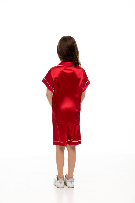 Kids Unisex Satin Customized Pajama Sets