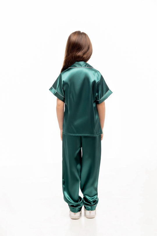 Kids Unisex Satin Customized Pajama Sets