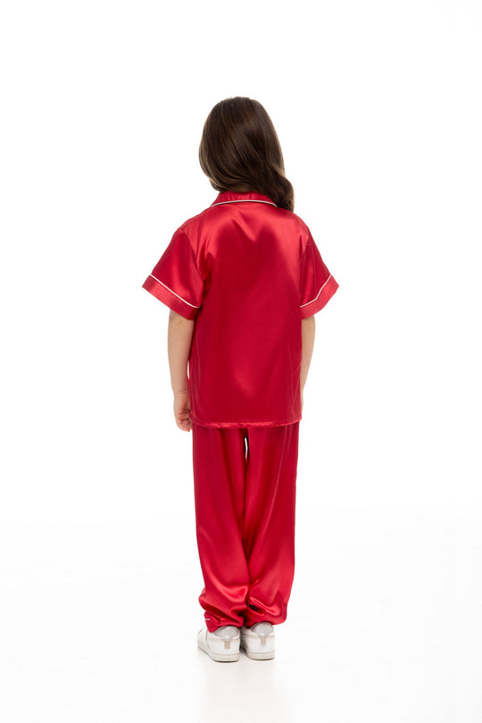 Kids Unisex Satin Customized Pajama Sets