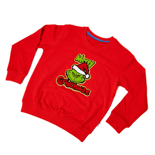 Merry Grinchmas Red Sweatshirt