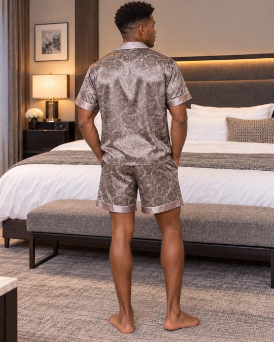Personalized Mens Satin Pajamas