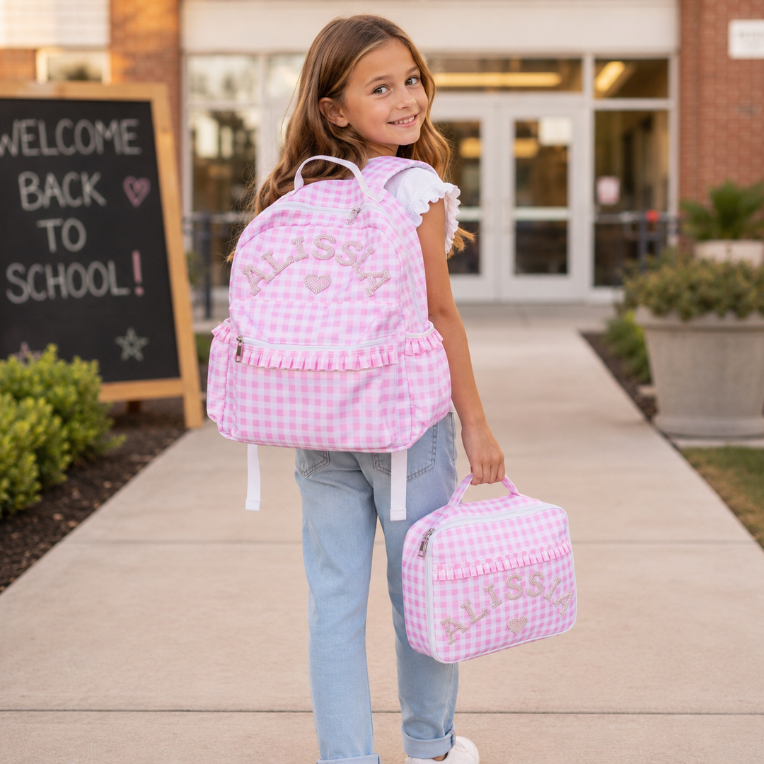 Personalized Kids Pkaod Backpack and Lunch Box Set