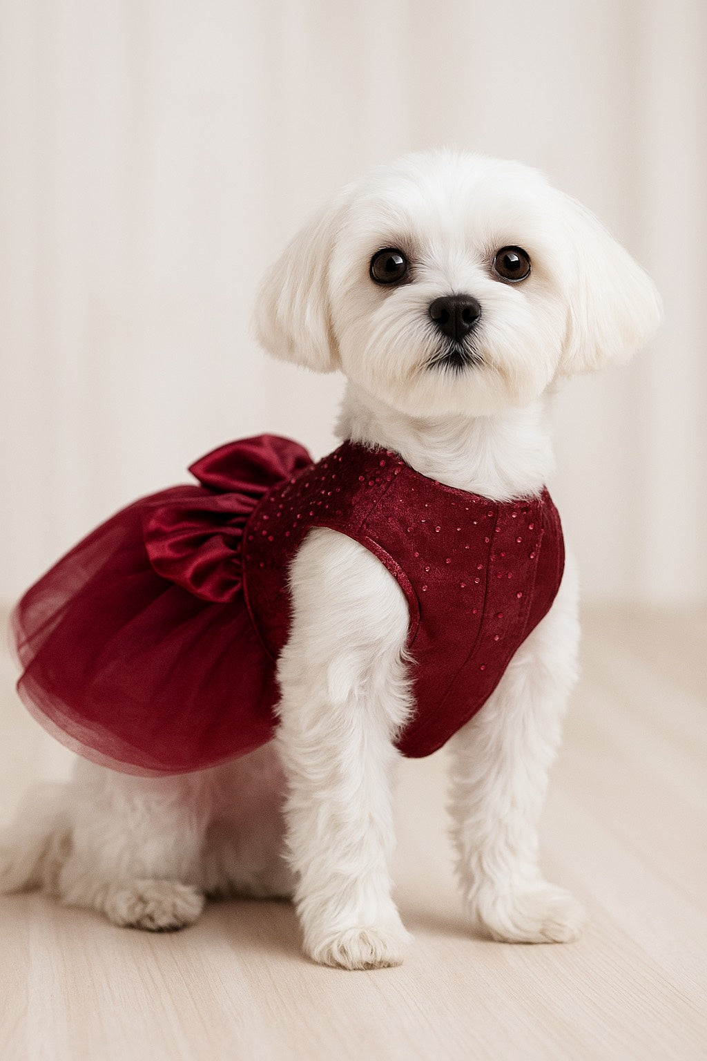 Custom Occasions Satin Dress for Dogs
