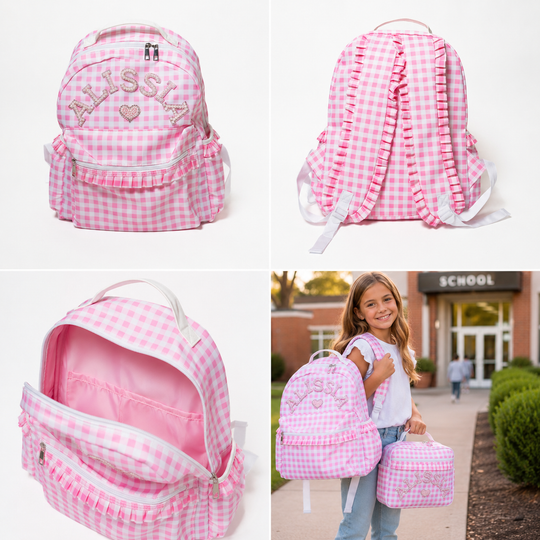 Personalized Kids Pkaod Backpack and Lunch Box Set