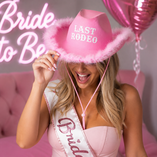 Last Rodeo Cowboy Pink Hat