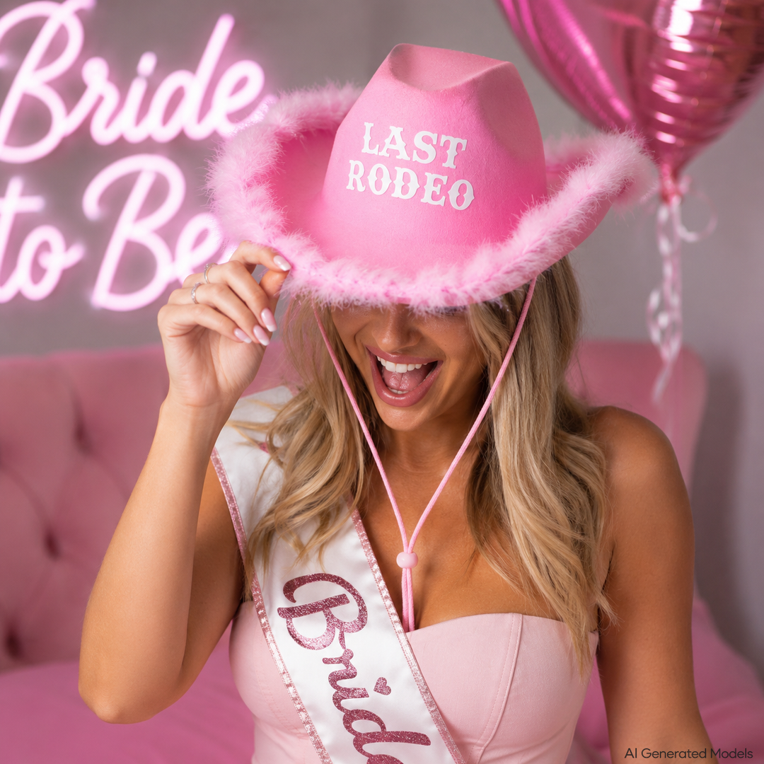 Last Rodeo Cowboy Pink Hat