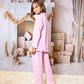 Custom Kids Cotton Christmas Ruffle Pajamas