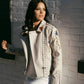 Bridal Faux Leather Jacket with Flowers