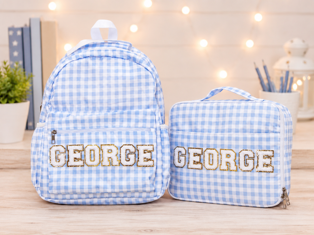 Personalized Backpack and Lunch Box for Boys and Girls
