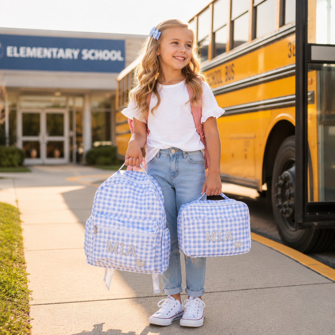 Personalized Kids Pkaod Backpack and Lunch Box Set