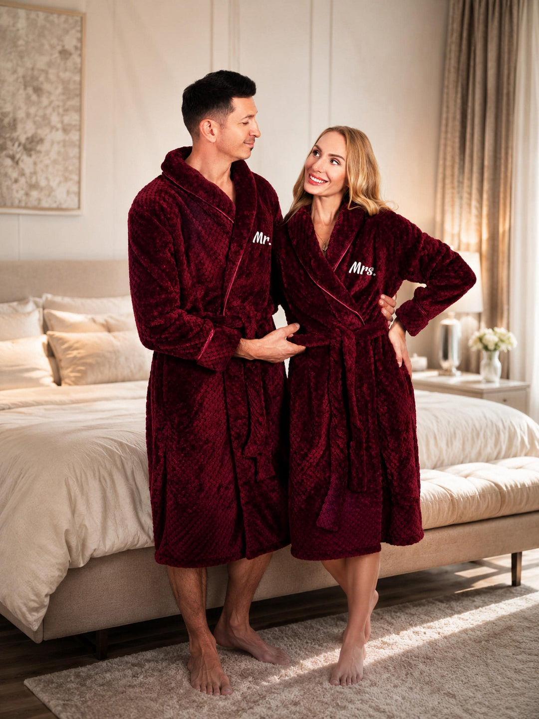 Personalized Bathrobe for Him and Her