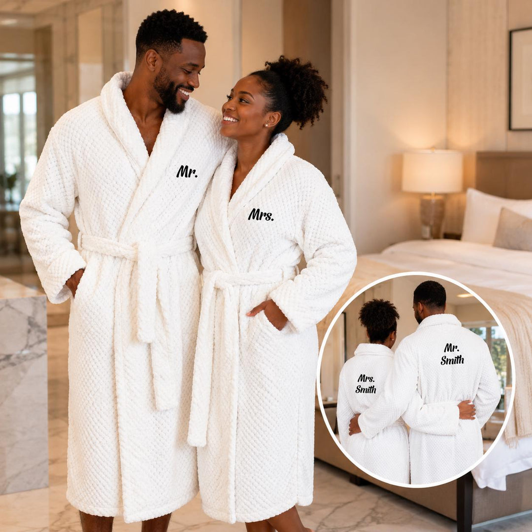 Personalized Bathrobe for Him and Her