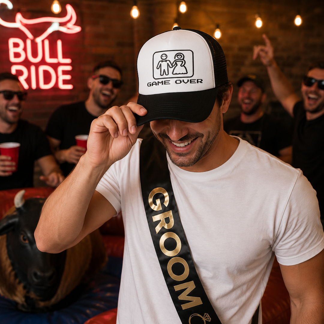 Game Over Funny Bachelorette Cap