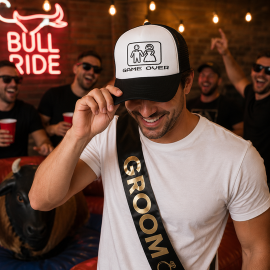 Game Over Funny Bachelorette Cap