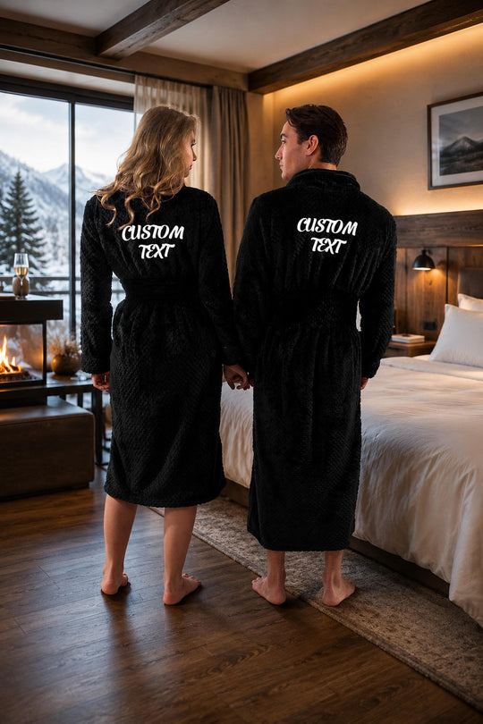 Personalized Bathrobe for Him and Her