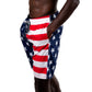 4th of July USA Men Custom Swim Trunks