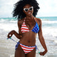 4th of July USA Print Women Swimsuit