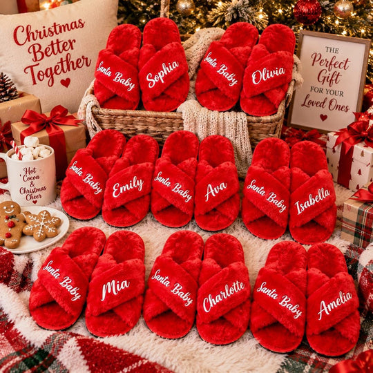 Christmas Personalized Party Slippers