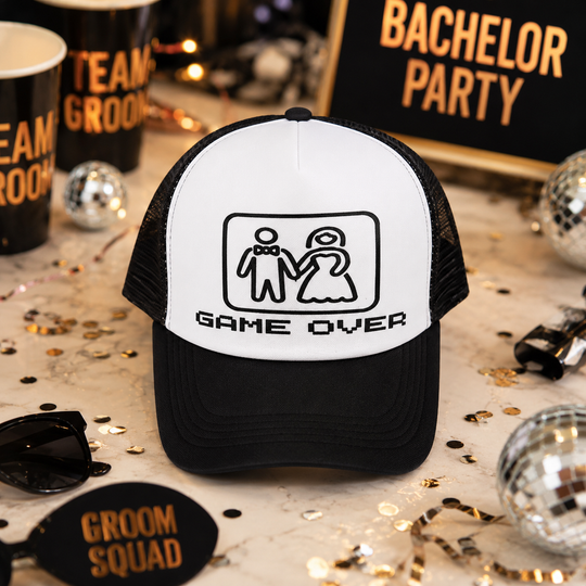 Game Over Funny Bachelorette Cap