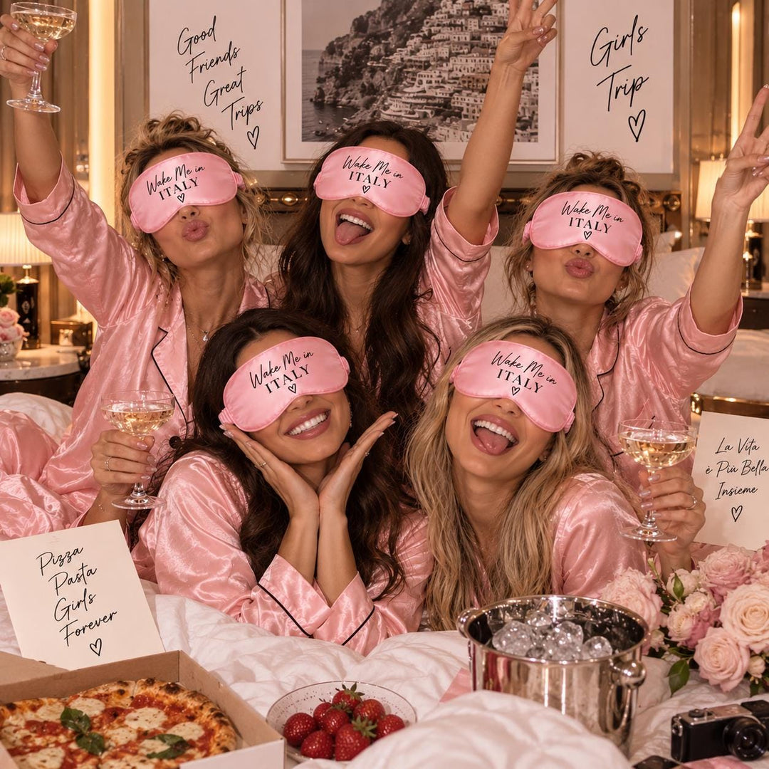 Personalized Sleep Mask for Girls Trip, Custom Bachelorette Party Favors, Bridesmaid Sleep Masks, Girls Weekend Gift, Pajama Party Favor