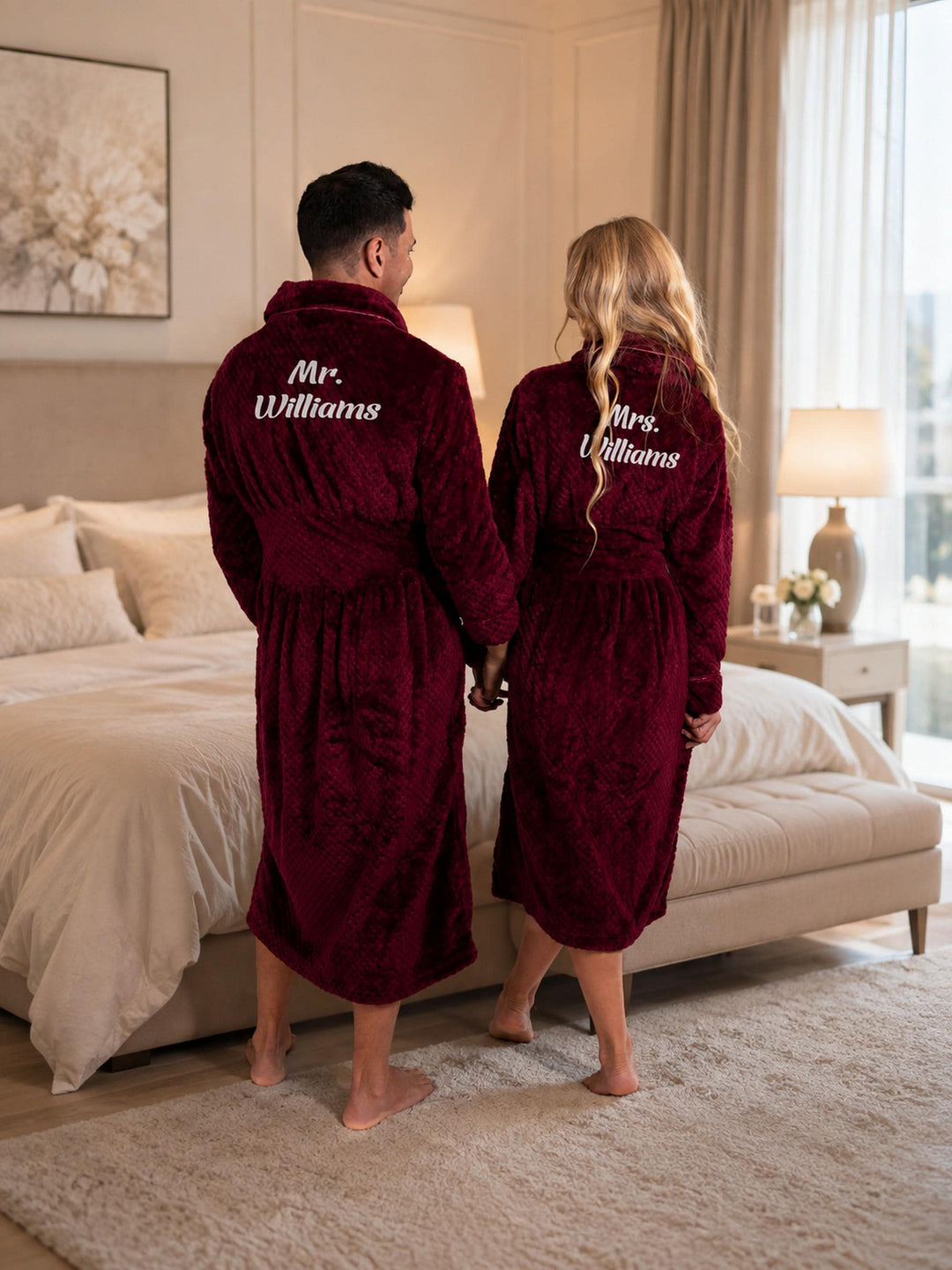 Personalized Bathrobe for Him and Her