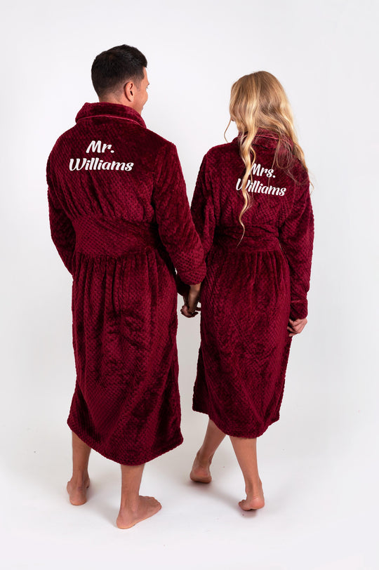 Personalized Bathrobe for Him and Her