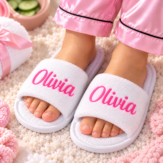 Personalized Kids Spa Slippers