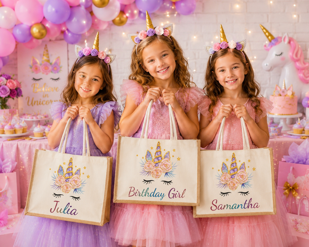 Personalized Unicorn Tote Bag