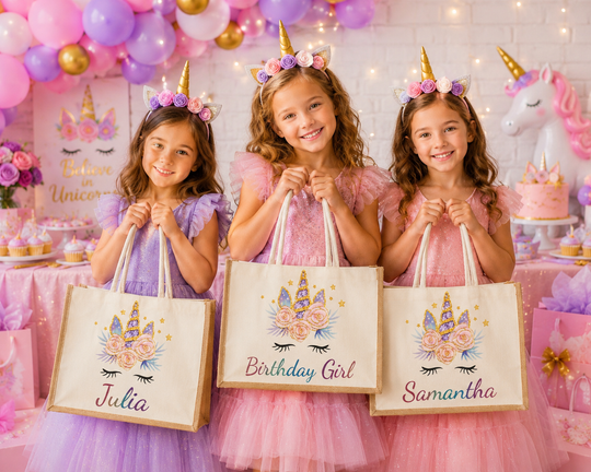 Personalized Unicorn Tote Bag