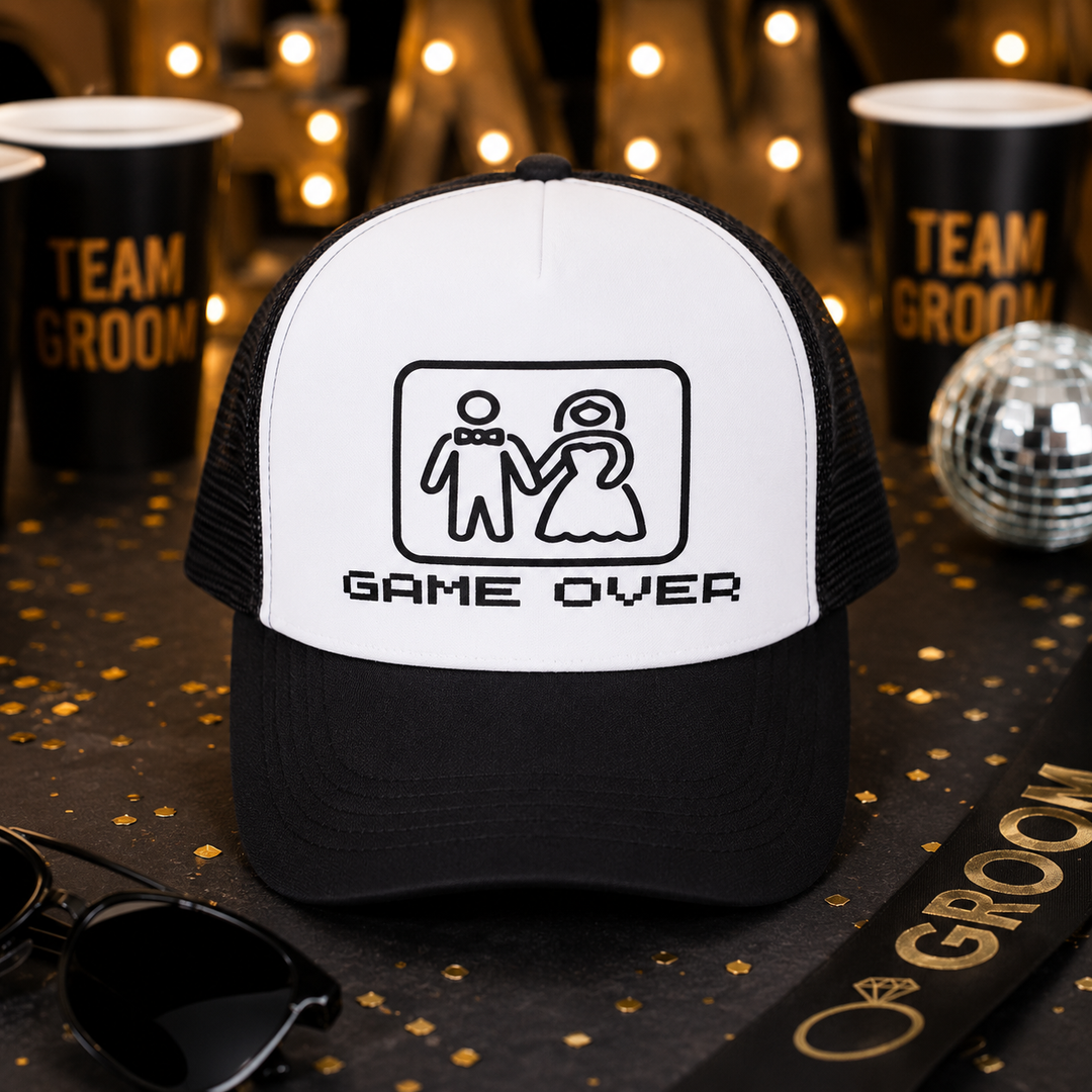 Game Over Funny Bachelorette Cap