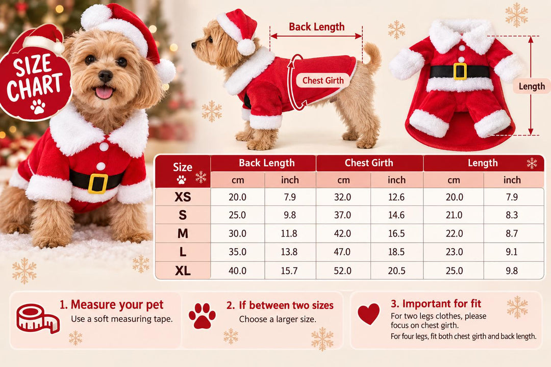 Xmas Dog Costume with Custom Name