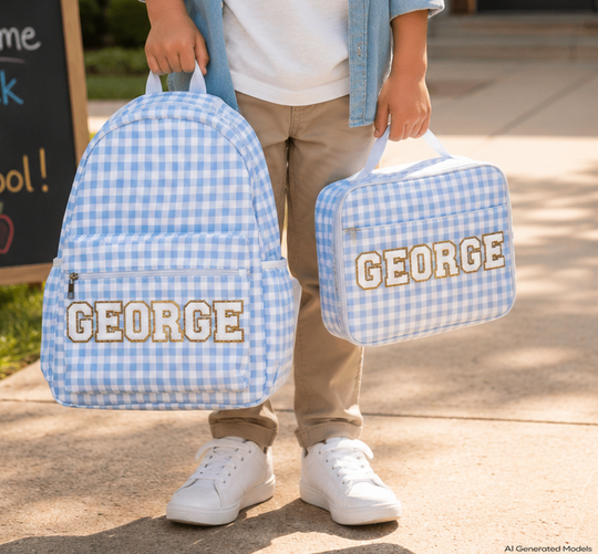 Personalized Backpack and Lunch Box for Boys and Girls