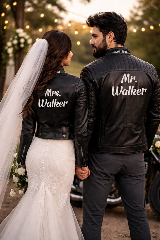 Matching Leather Jacket for Him and Her