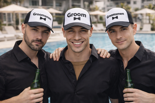 Groomsmen Custom Trucker Caps