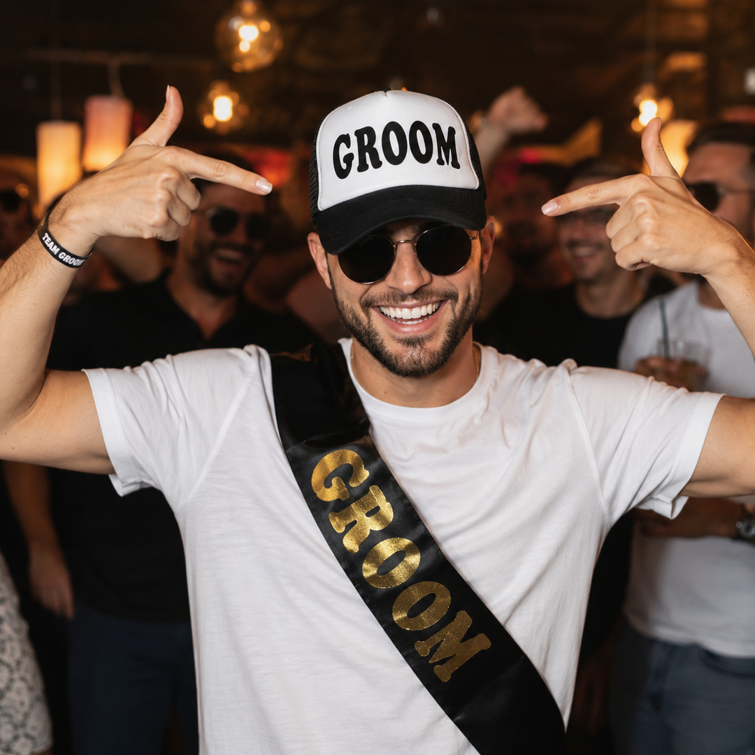 Groom & Team Groom Trucker Hats Set