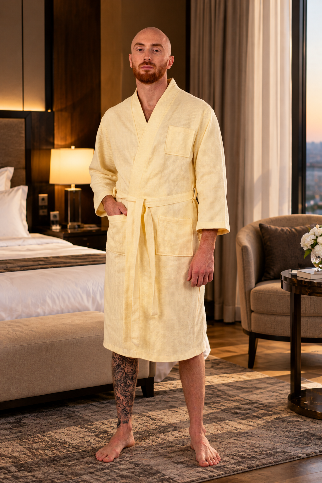 Men's Custom Long Bathrobe