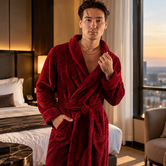 Men's Custom Long Bathrobe