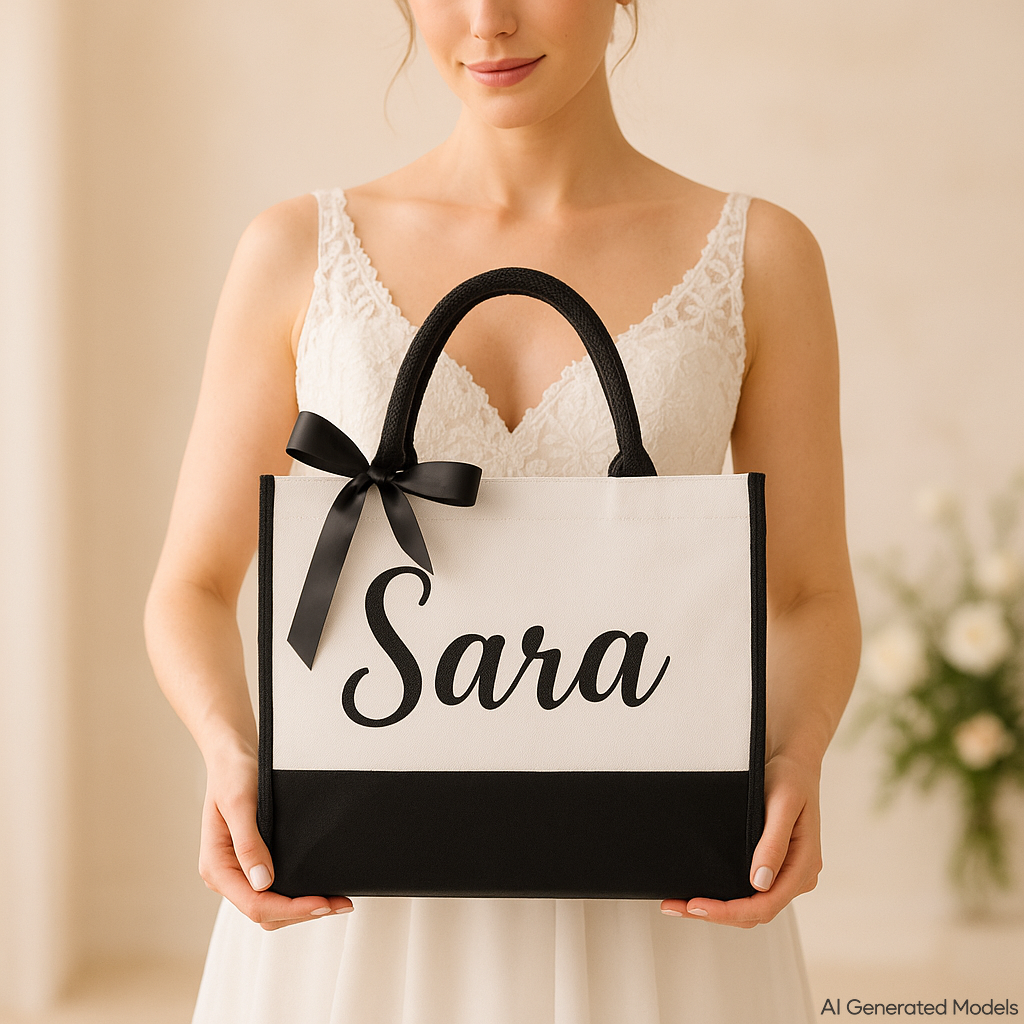 Custom Bridal Tote bag