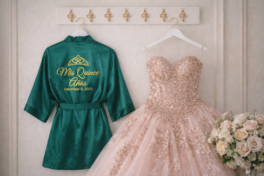 Personalized Quinceanera Satin Robes