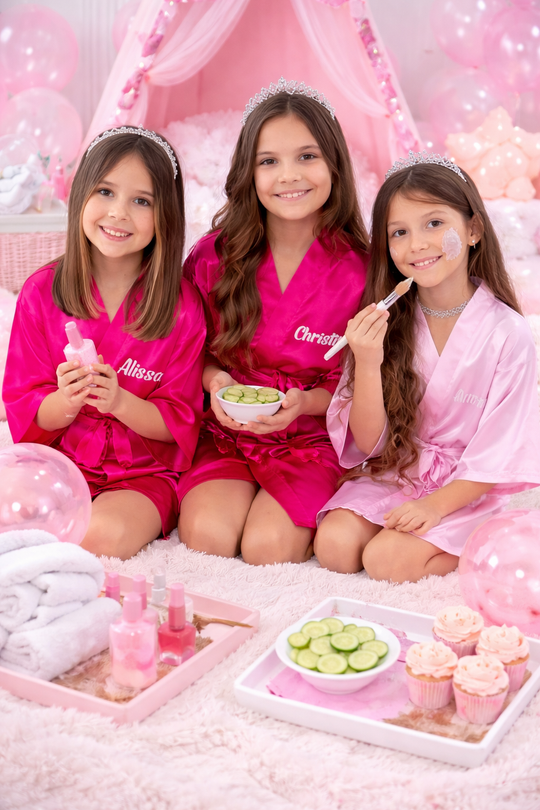 Customized Kids Satin Robes