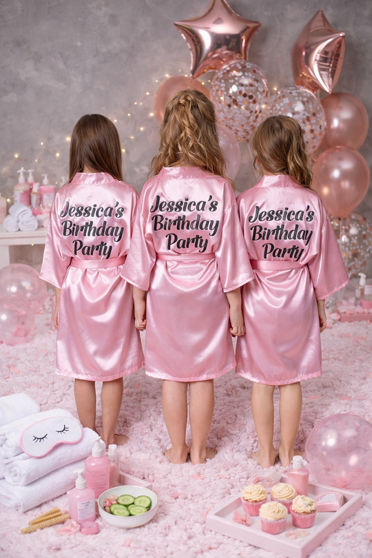 Customized Kids Satin Robes