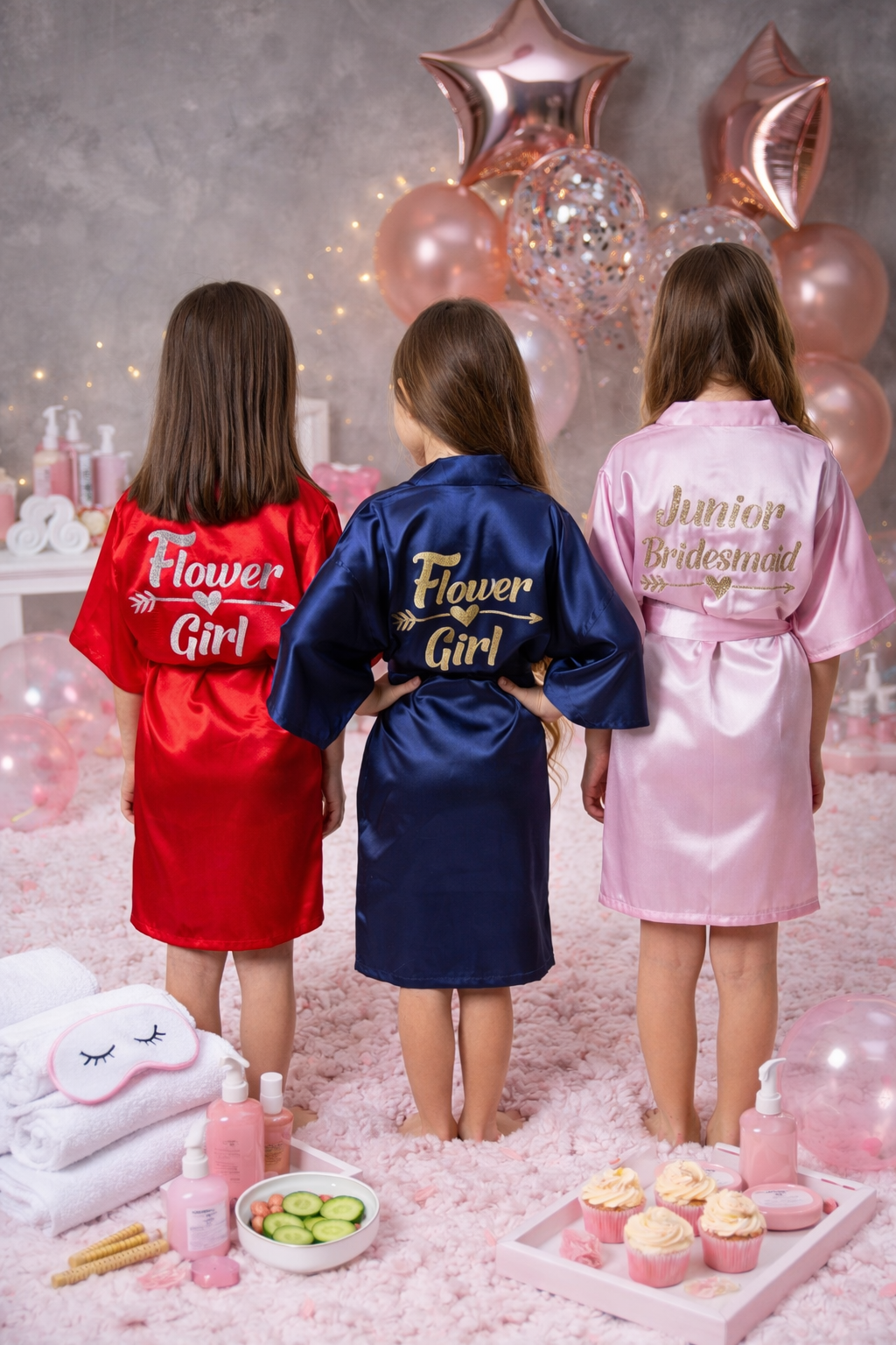 Customized Kids Satin Robes