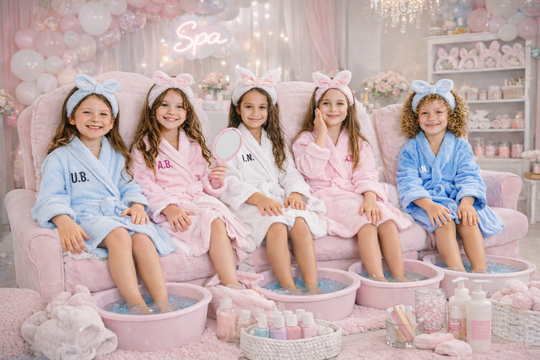 Personalized Spa Party Bathrobes for Kids