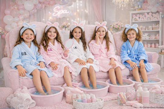 Personalized Spa Party Bathrobes for Kids