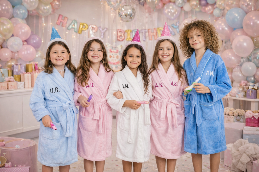 Personalized Spa Party Bathrobes for Kids