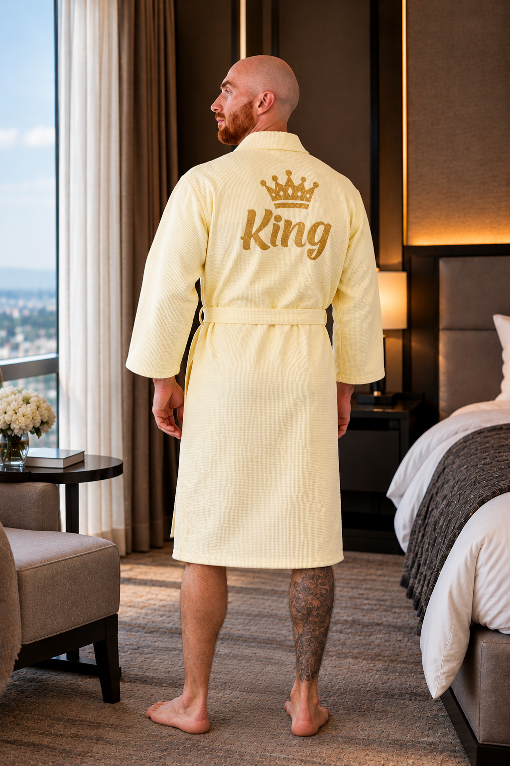 Men's Custom Long Bathrobe