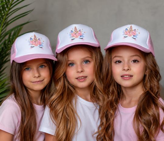 Kids Unicorn Horn Custom Trucker Cap