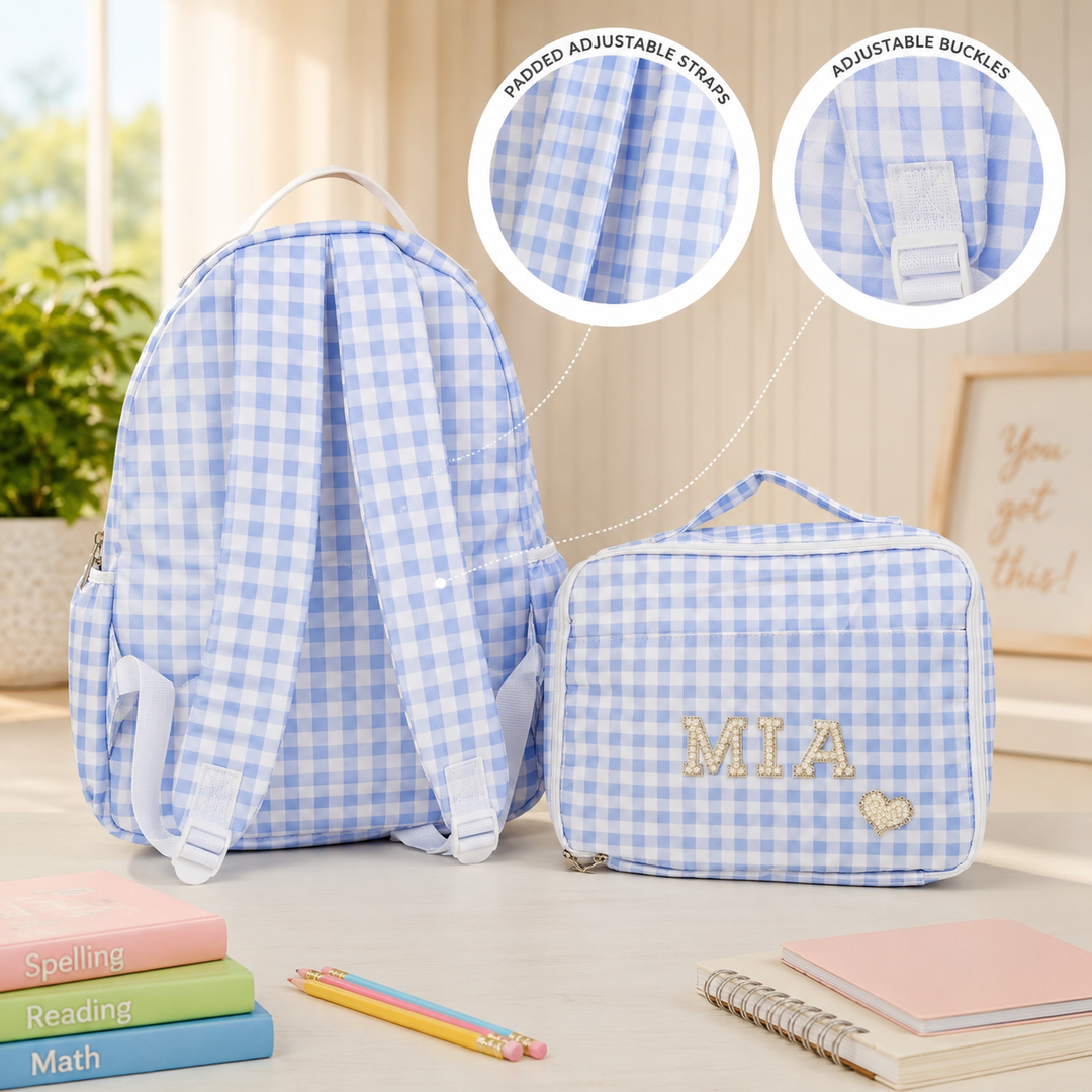 Personalized Kids Pkaod Backpack and Lunch Box Set