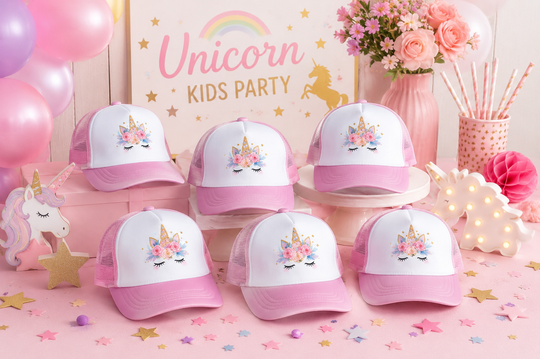 Kids Unicorn Horn Custom Trucker Cap