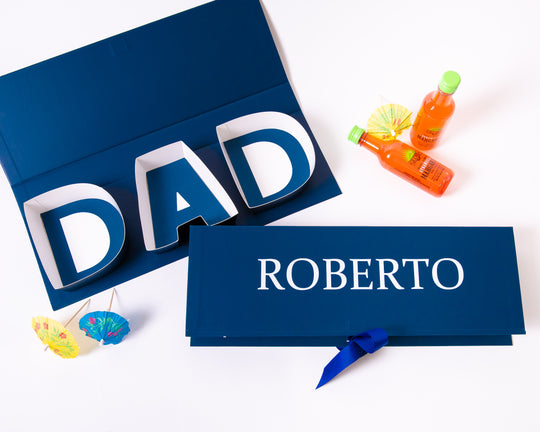 Blue Personalized Dad Gift Box